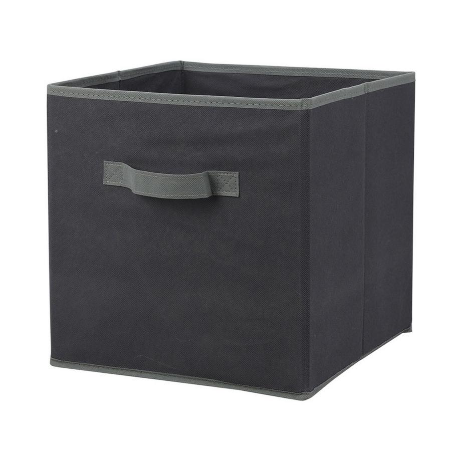 Boîte de rangement 30x30x30cm gris foncé