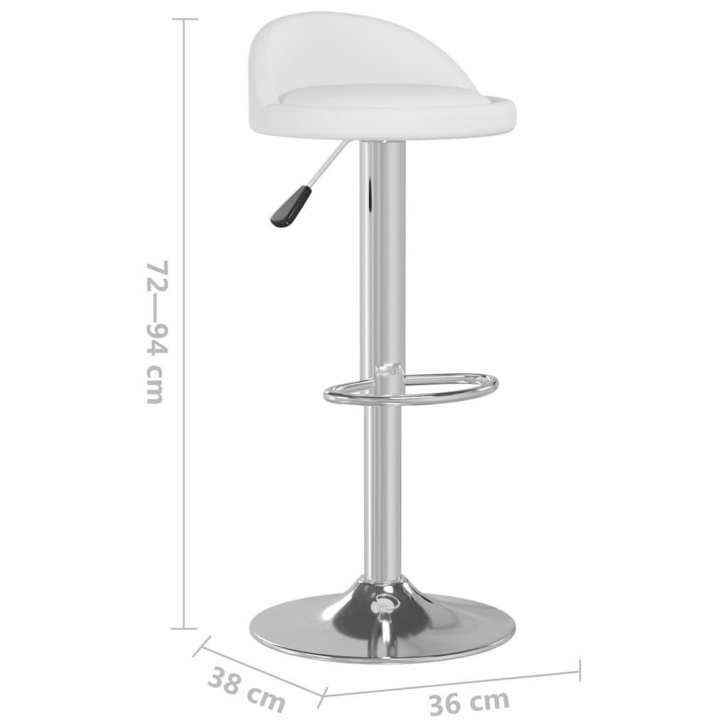 VidaXL Tabouret de bar cuir artificiel  