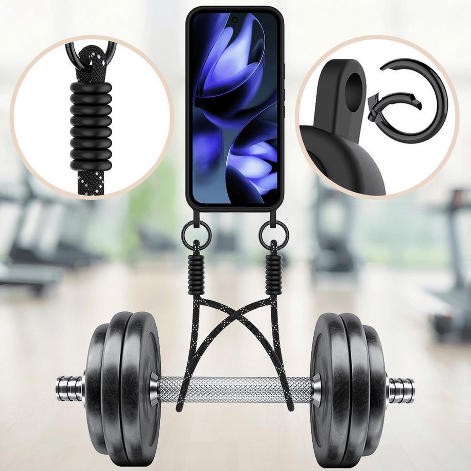 Cover-Discount Coque en silicone avec porte-carte et bandoulière pour Google Pixel 11 Pro XL  
