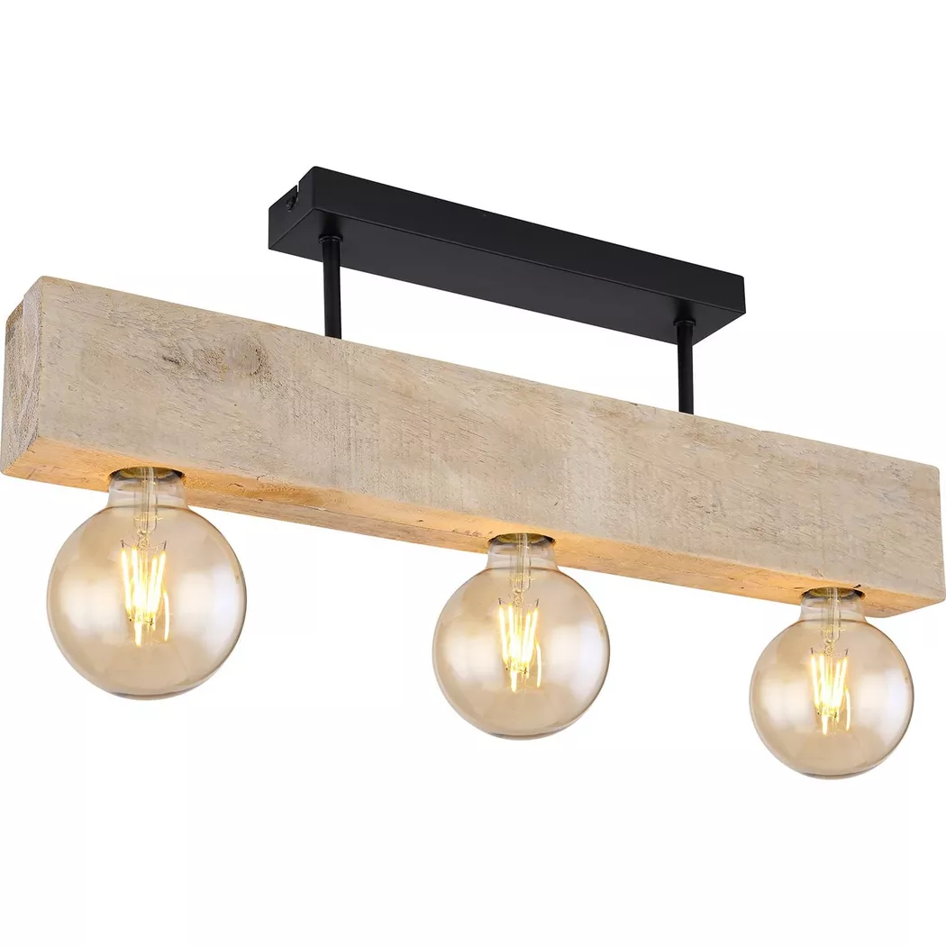 mutoni – Deckenleuchte Adalie Metall matt 3xE27, One Size, Braun