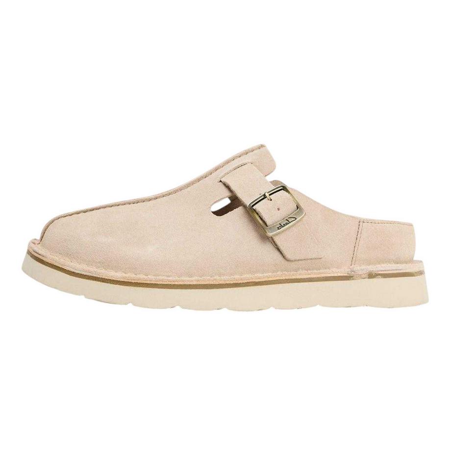Clarks Wildleder Mules mit Plattformsohle  