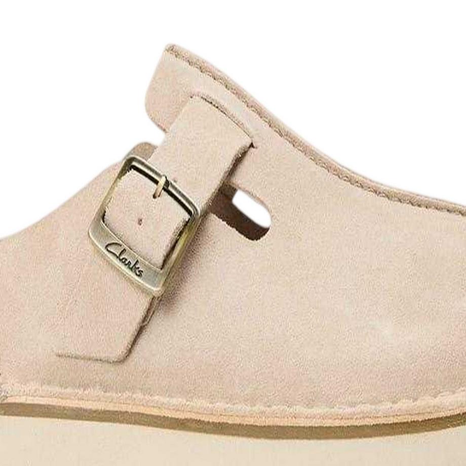 Clarks Wildleder Mules mit Plattformsohle  