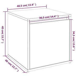 VidaXL Schubladenbox holzwerkstoff  