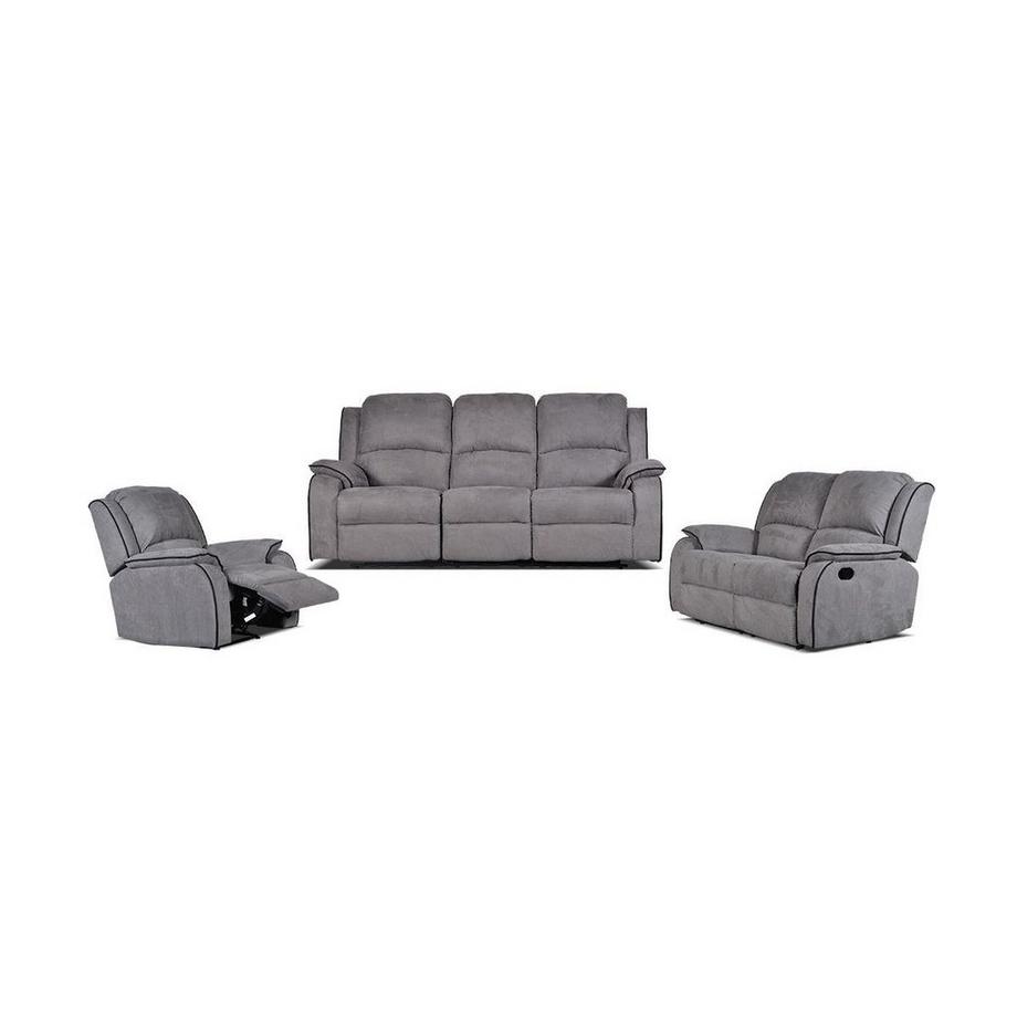 Canapé 3+2+1 places relax en microfibre HERNANI