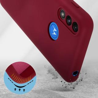 Avizar  Cover Moto E7i Power Soft Touch bordeaux 