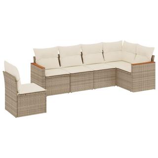 VidaXL set divano da giardino Polirattan  