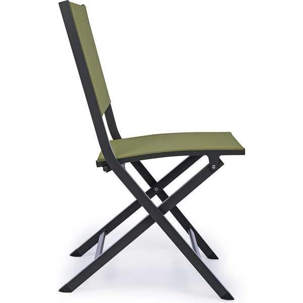 mutoni Chaise de jardin pliante Elin vert  