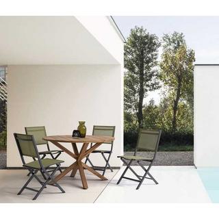 mutoni Chaise de jardin pliante Elin vert  