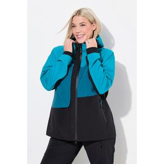 Ulla Popken Giacca impermeabile da pioggia con cappuccio OEKO-TEX  