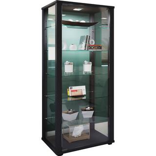 VCM Holz Glas Vitrine Sammelvitrine Glasvitrine Schaukasten Standvitrine Kavisa L  