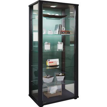 Holz Glas Vitrine Sammelvitrine Glasvitrine Schaukasten Standvitrine Kavisa L