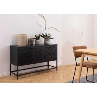 mutoni Buffet long bar métal noir 125  