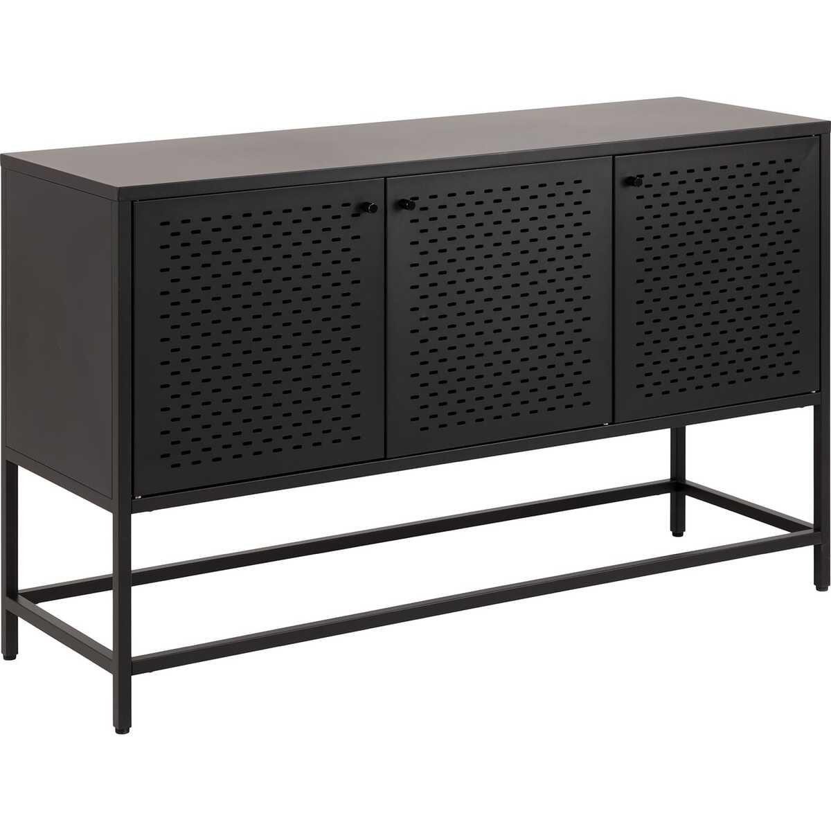 mutoni Sideboard Langholm métal noir 125  