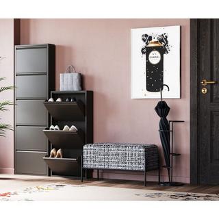 KARE Design Boite à chaussures Caruso 5 pièces noir  