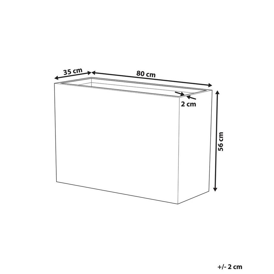 Beliani Cache-pot en Fibre d'argile Industriel EDESSA  