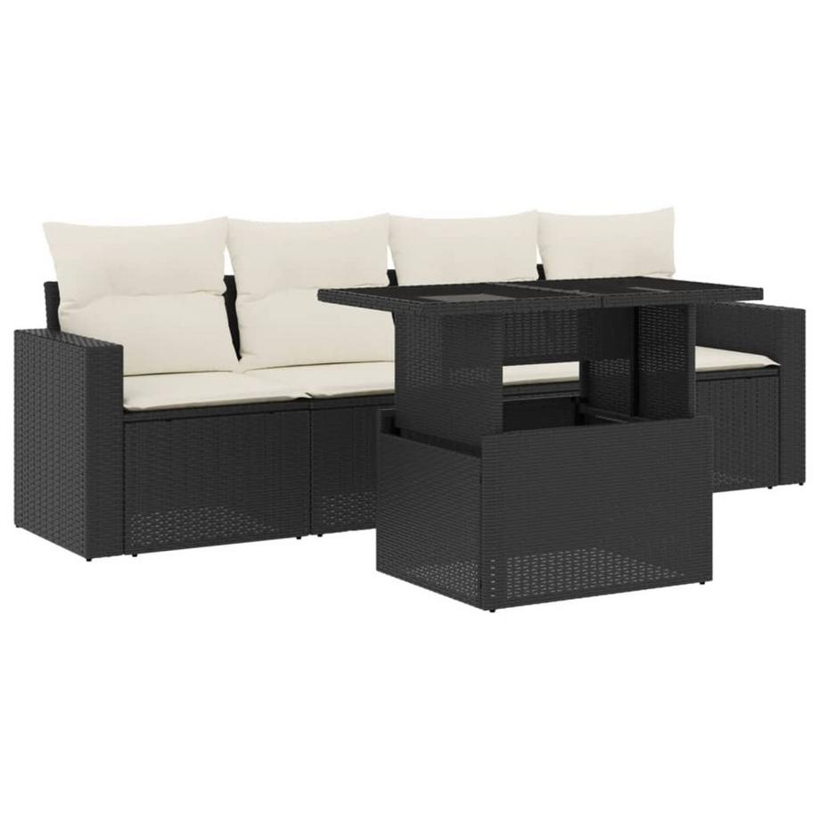 set divano da giardino Polirattan