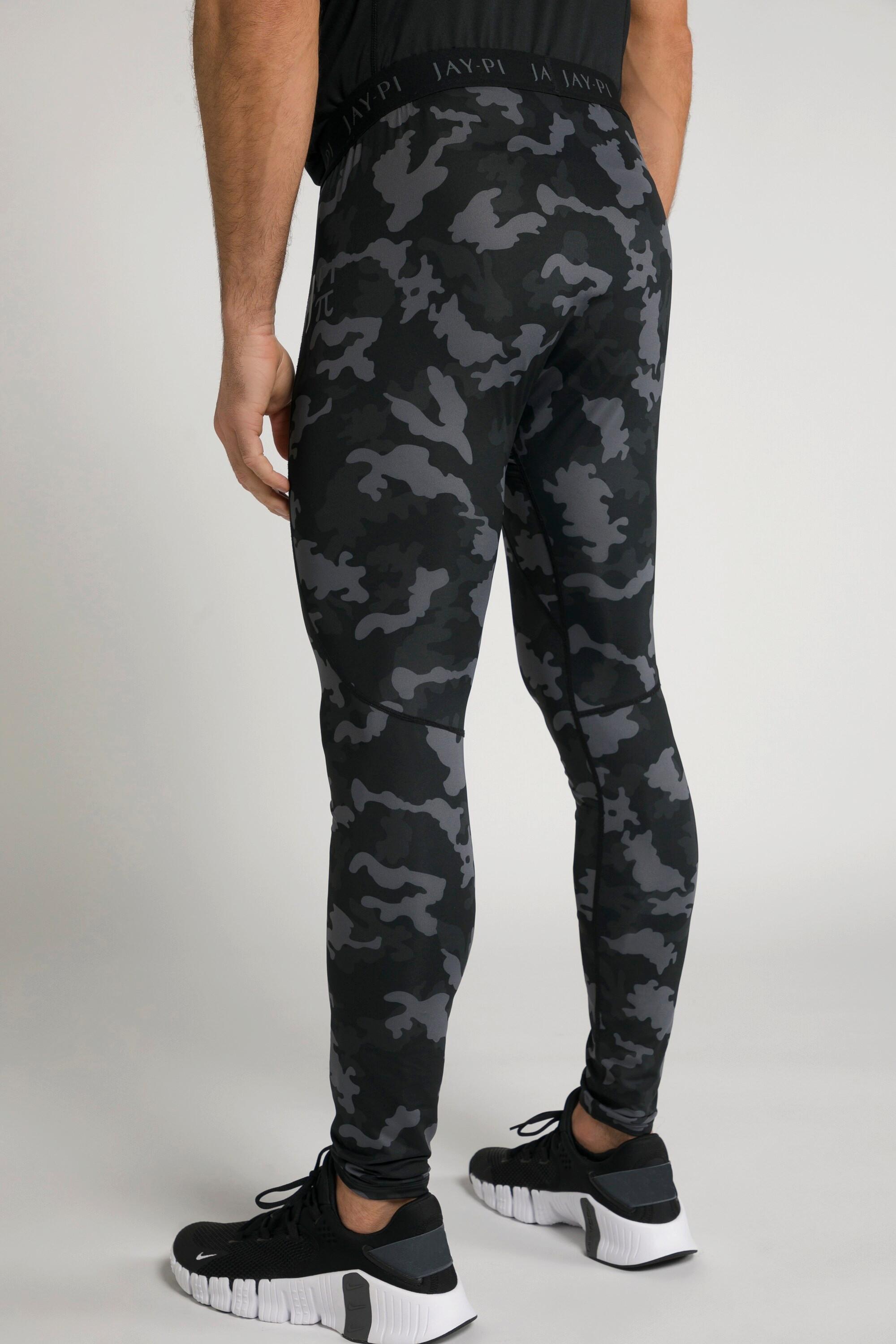 JP1880  Leggings sportivi con FLEXNAMIC®, stile camouflage e tasca per cellulare 