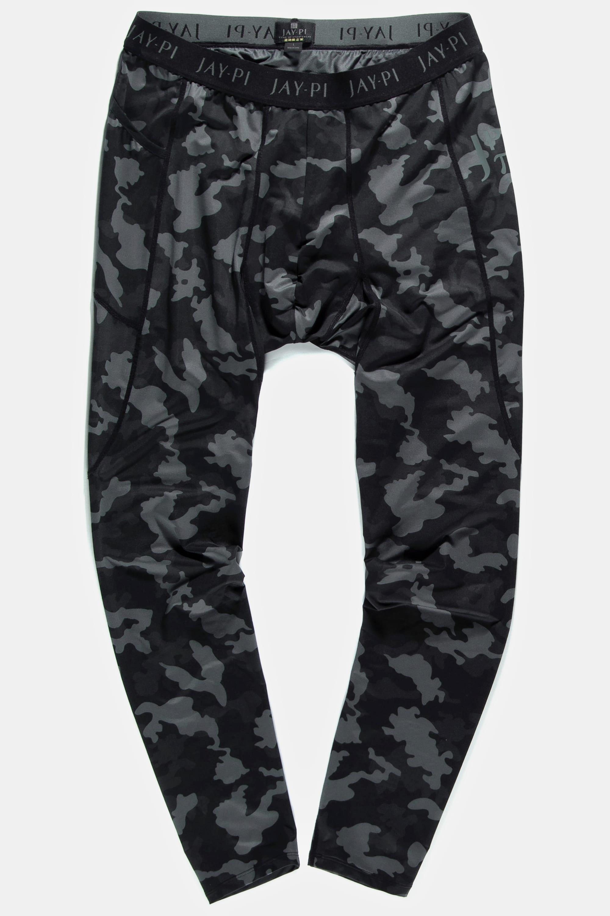 JP1880  Leggings sportivi con FLEXNAMIC®, stile camouflage e tasca per cellulare 