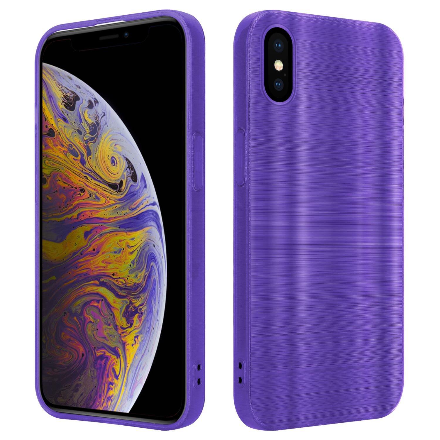 Cadorabo  Hülle für Apple iPhone XS MAX im Brushed Design 