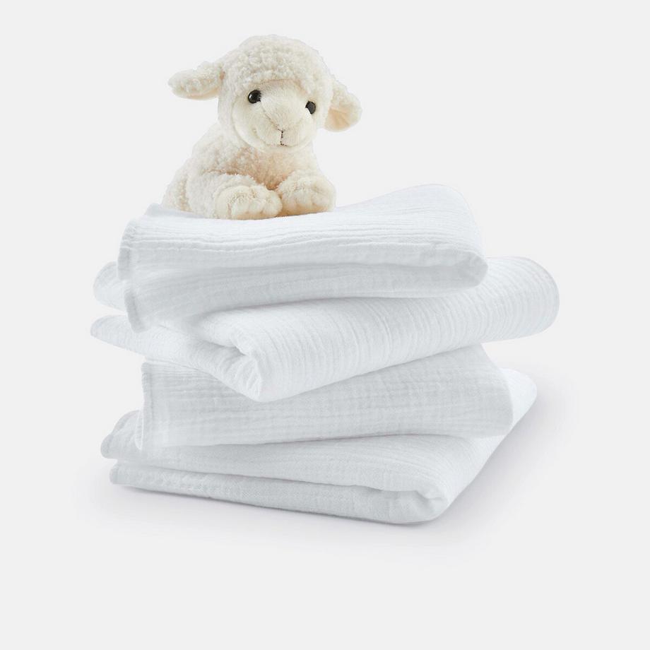 La Redoute Intérieurs  4er-Pack Maxi-Mullwindeln Kumla aus Baumwollmusselin 