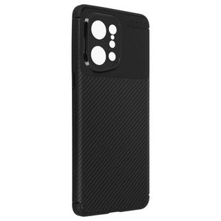 Avizar  Coque Oppo Find X5 effet Carboné Noir 