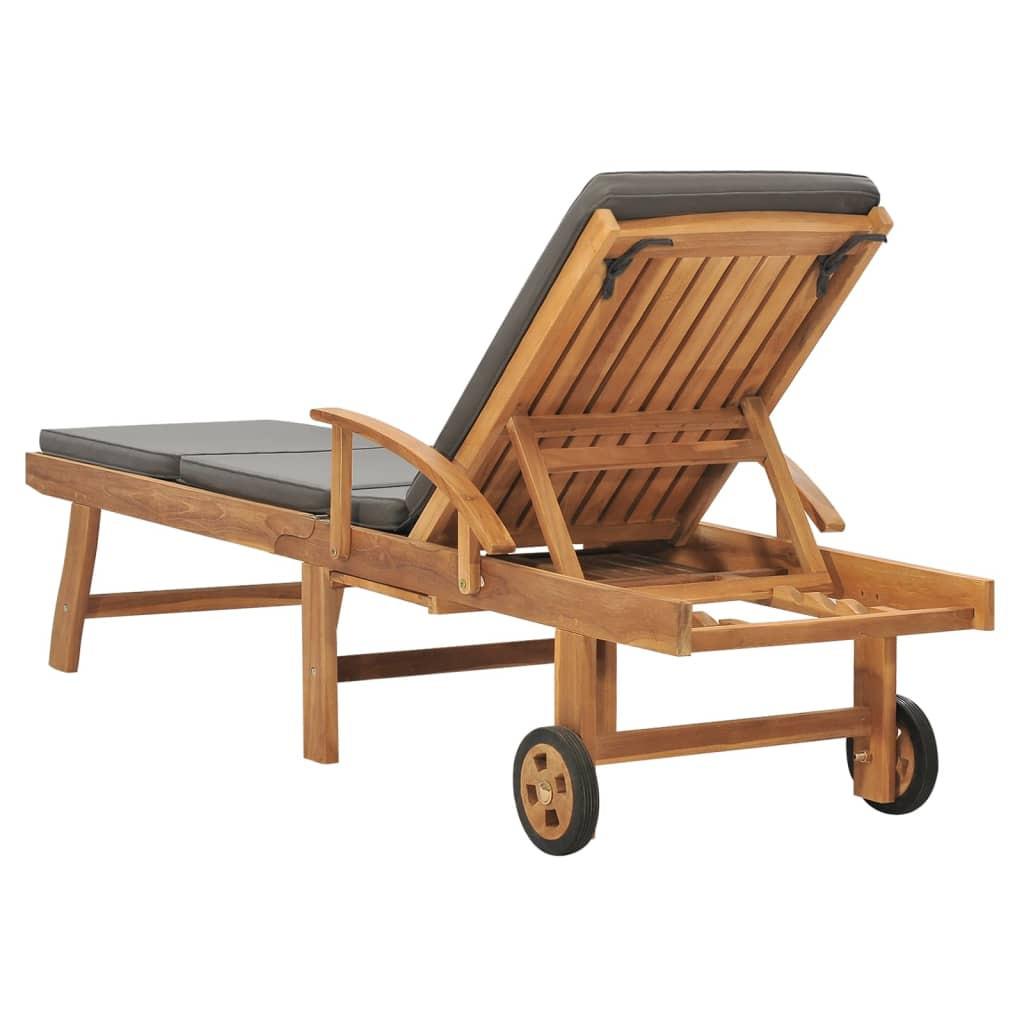 VidaXL lettino prendisole Teak riciclato  