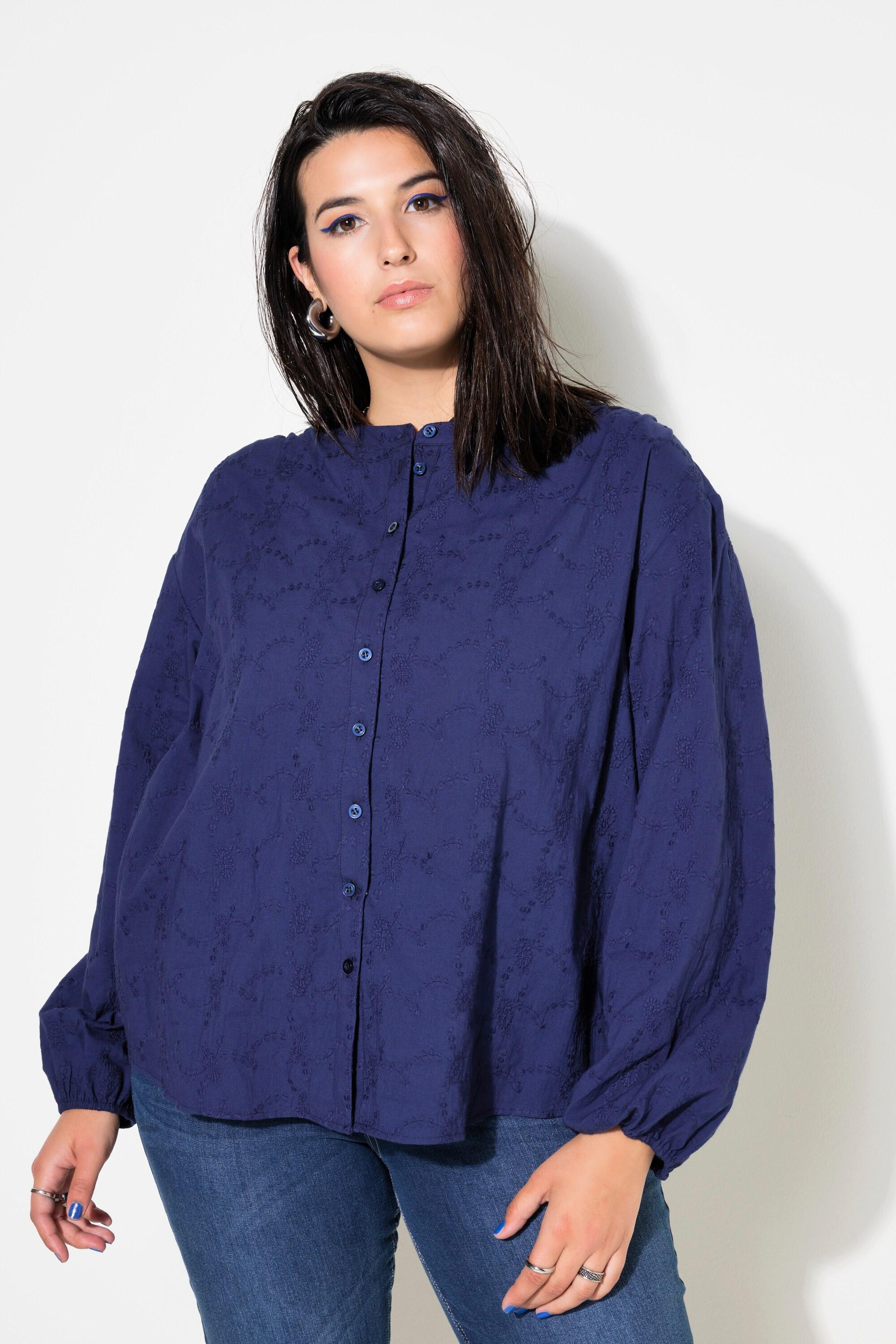 Studio Untold  Bluse, oversized, Struktur-Qualität, Ballon-Langarm 