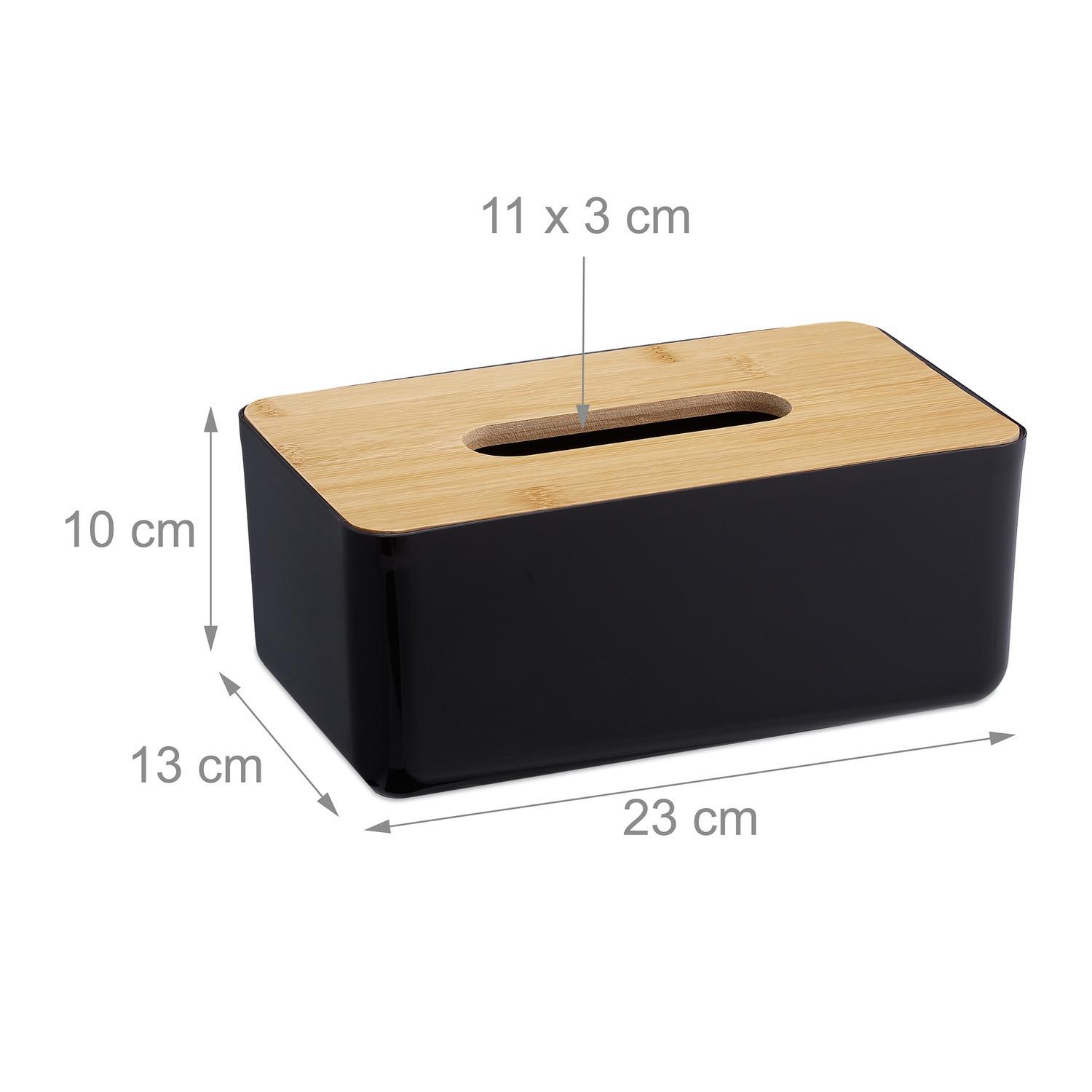 B2X Taschentuchbox mit Bambusdeckel  