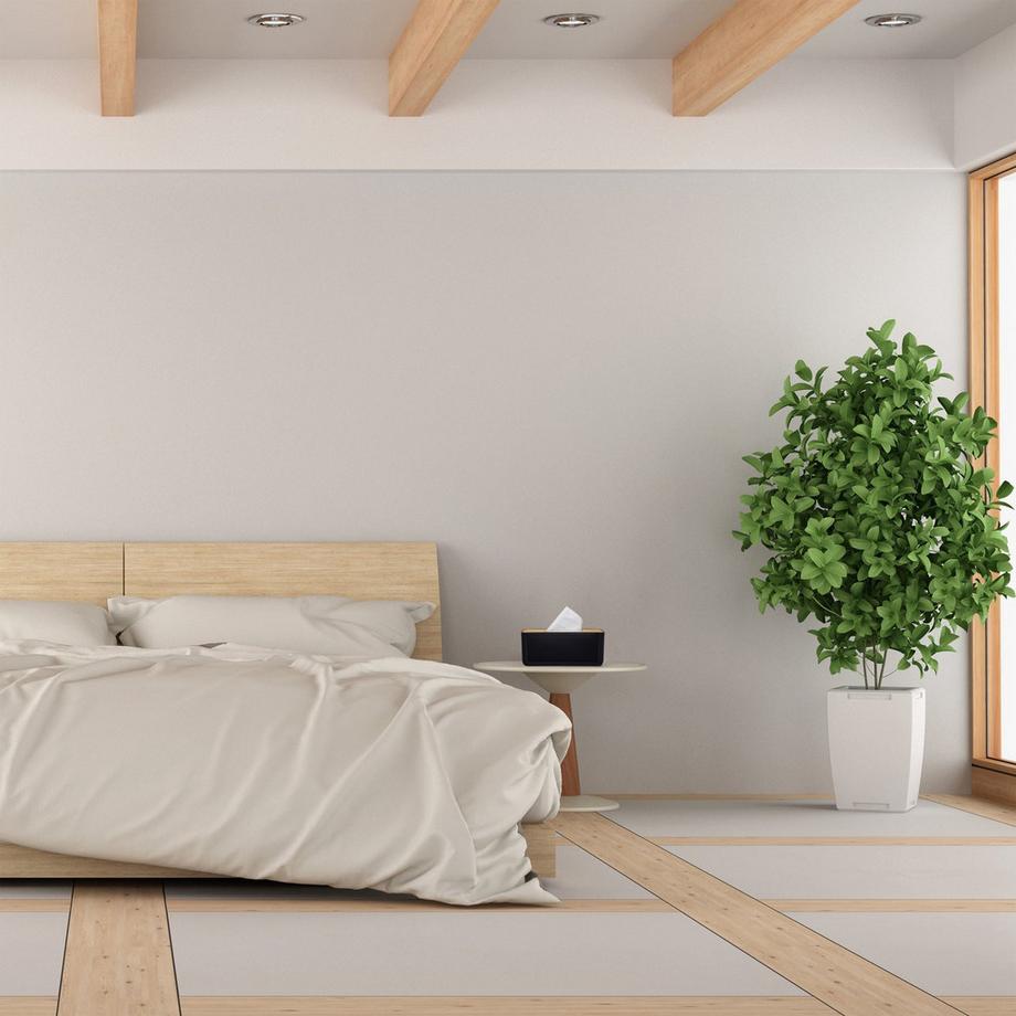 B2X Boîte à mouchoirs avec couvercle en bambou  