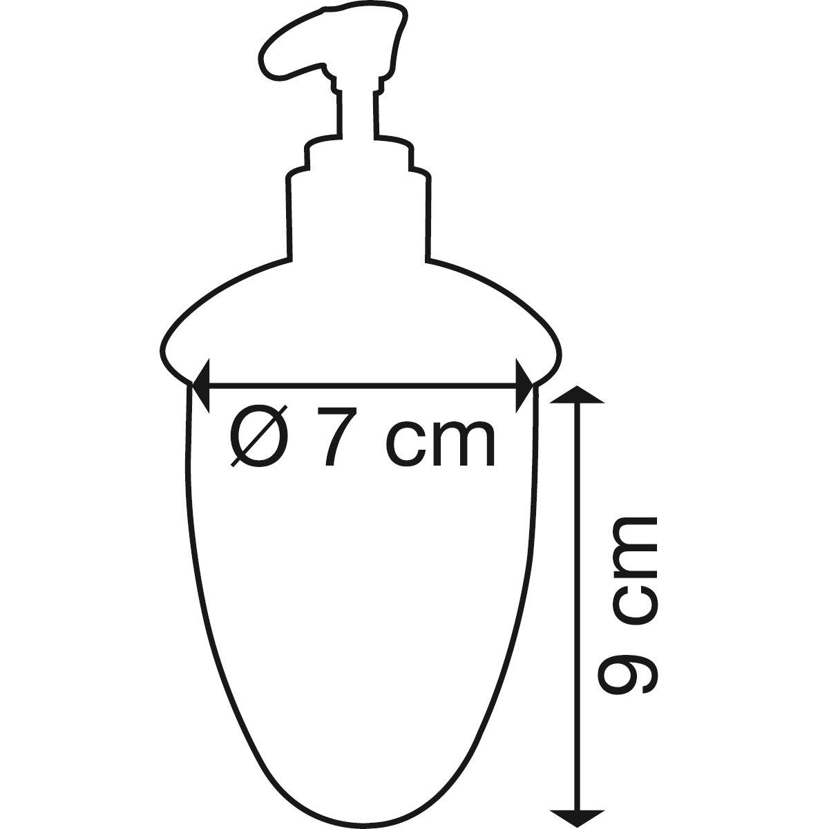 diaqua Distrib. savon pompe plastique blanc opaque/chromé  