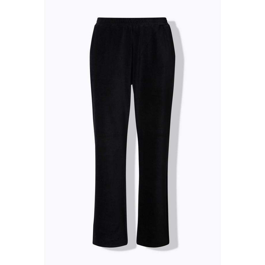 Ulla Popken Ruby Pantalon en velours côtelé jambe droite taille élastique  