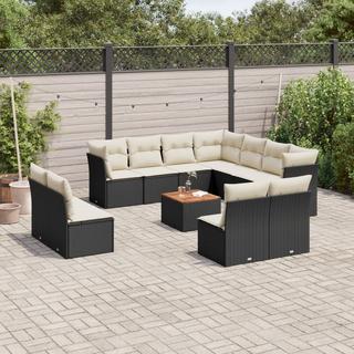 VidaXL set divano da giardino Polirattan  