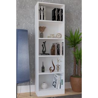 VCM Holz Aufbewahrung Stand Regal Bücherregal Deko Bücher Standregal Dilos XL 5-fach  