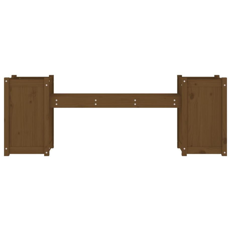 VidaXL Gartenbank mit pflanzkübeln kiefernholz  