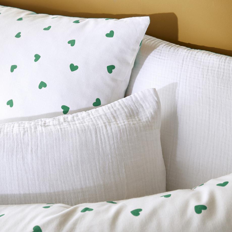 La Redoute Intérieurs Scacco Set Copripiumino Cuori  