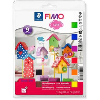 FIMO  Set de base d'argile à modeler Fimo Soft - 9 x 25g 