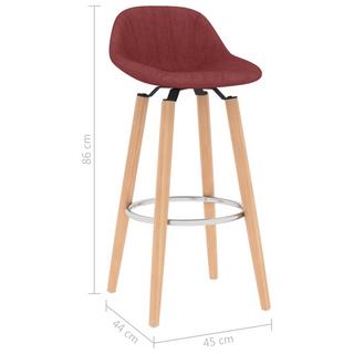 VidaXL Chaise de bar tissu  