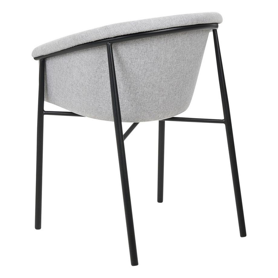 Beliani Esszimmerstuhl 2er Set aus Stoff Retro AMES  