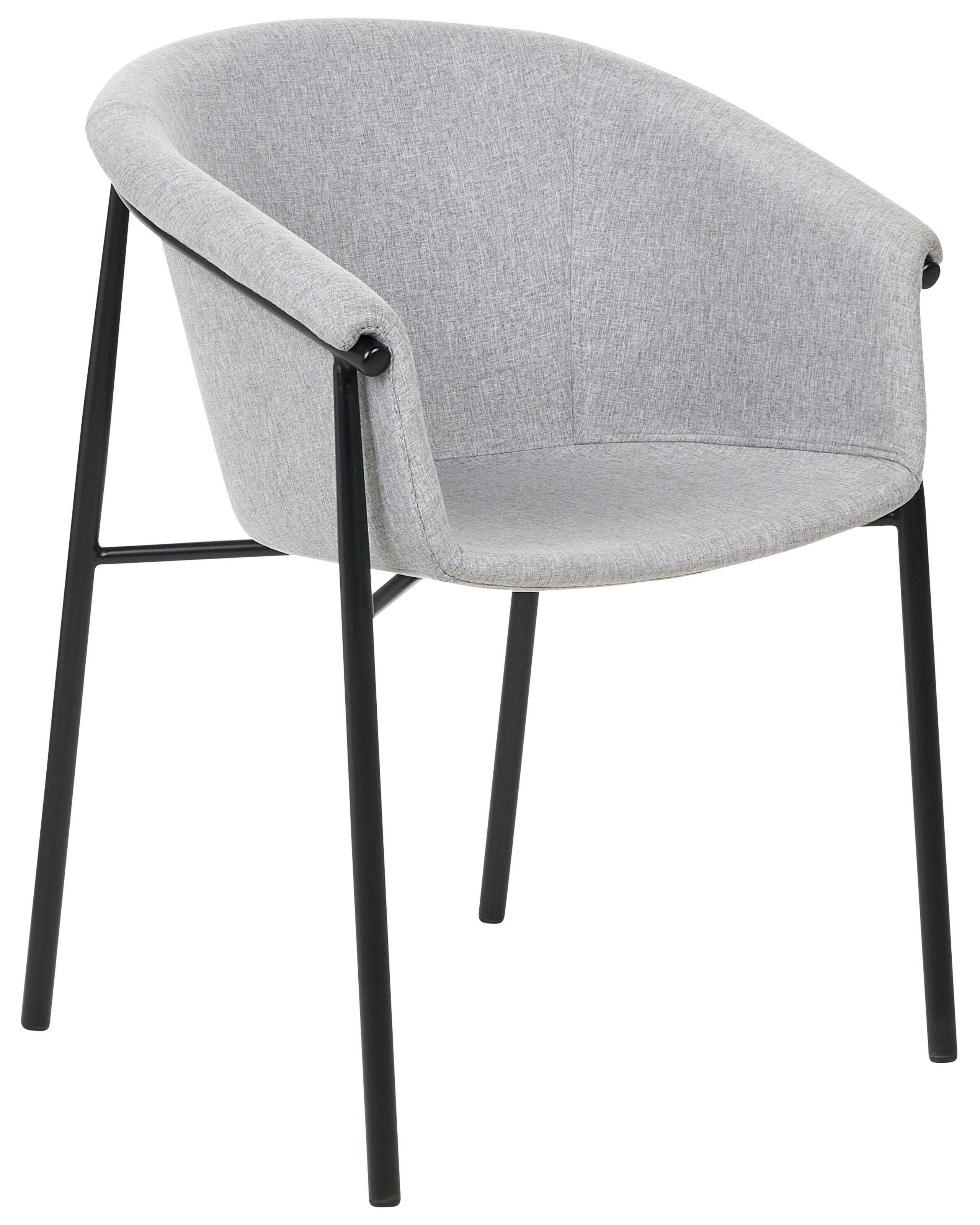 Beliani Lot de 2 chaises en Polyester Moderne AMES  