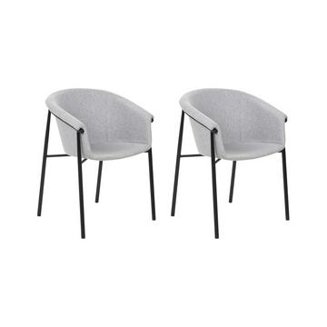 Lot de 2 chaises en Polyester Moderne AMES