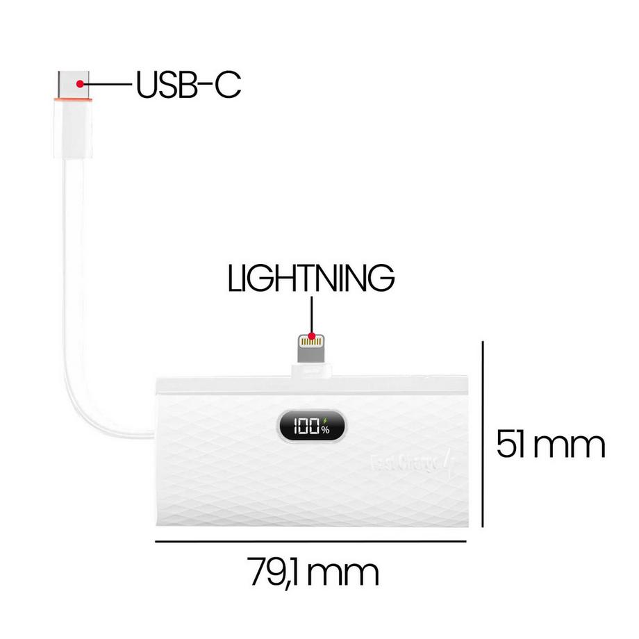 Forcell  Powerbank iPhone 5000mAh 