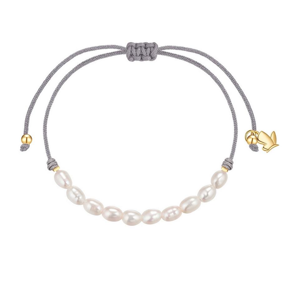 Perlen-Armband Edelstahl Süßwasser-Zuchtperle