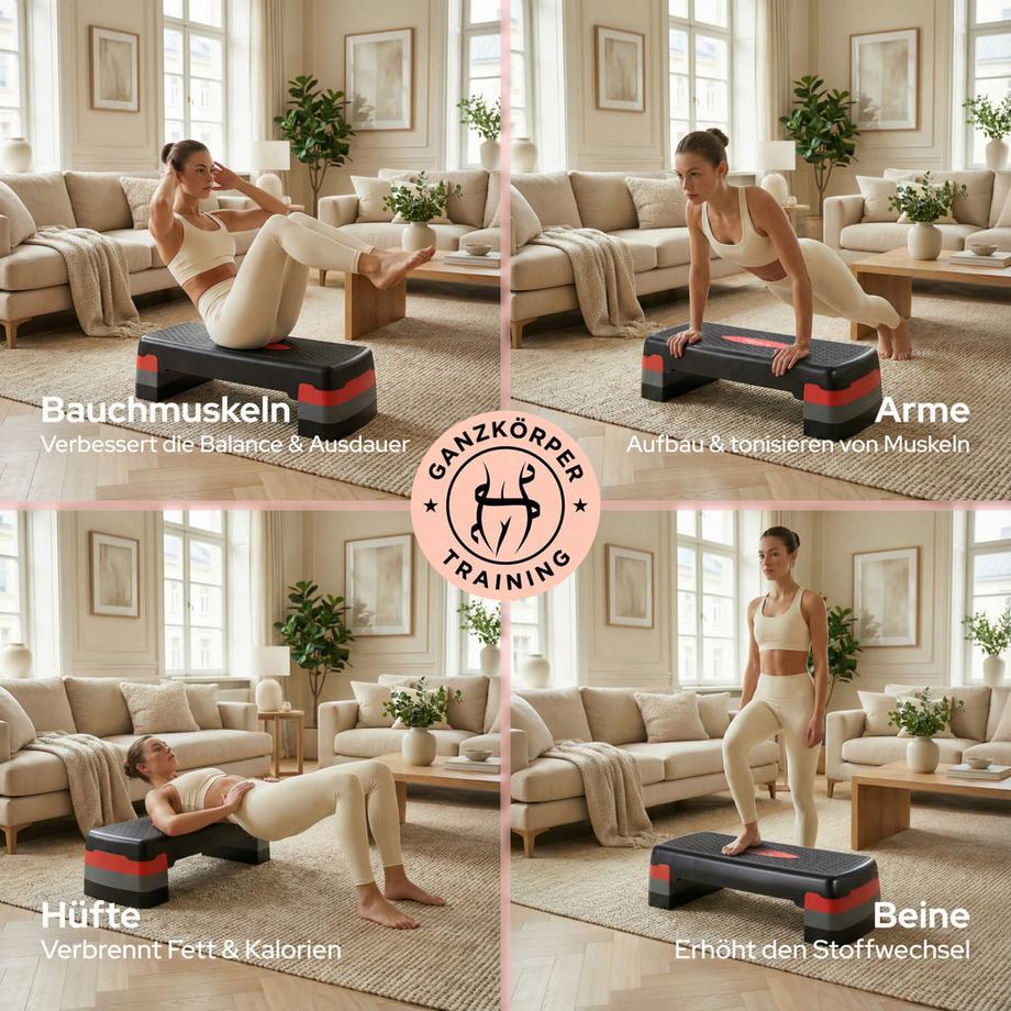 KM-Fit  Panca per step fitness Panca per step 3 altezze 