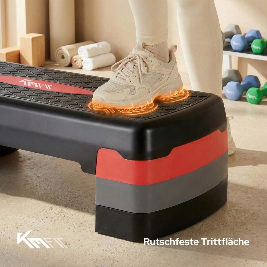 KM-Fit  Panca per step fitness Panca per step 3 altezze 