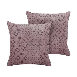 Beliani Lot de 2 coussins en Velours Moderne LARKSPUR  