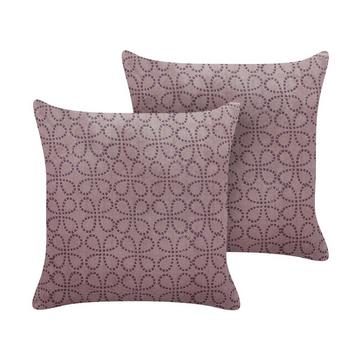 Lot de 2 coussins en Velours Moderne LARKSPUR