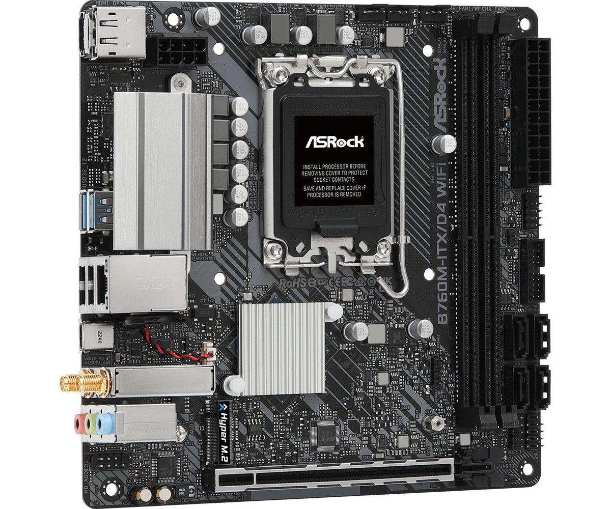 ASRock  B760M-ITX/D4 WiFi Intel B760 LGA 1700 mini ITX 