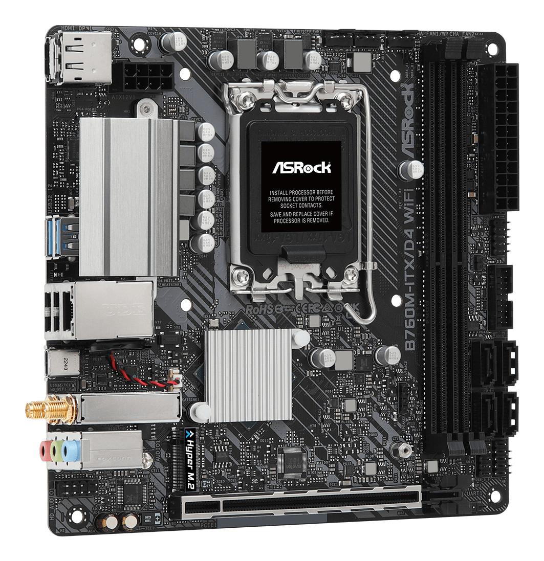ASRock  B760M-ITX/D4 WiFi Intel B760 LGA 1700 mini ITX 