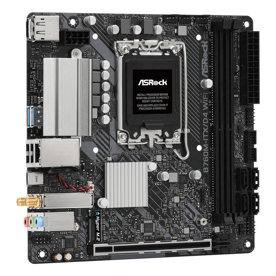 ASRock  B760M-ITX/D4 WiFi Intel B760 LGA 1700 mini ITX 