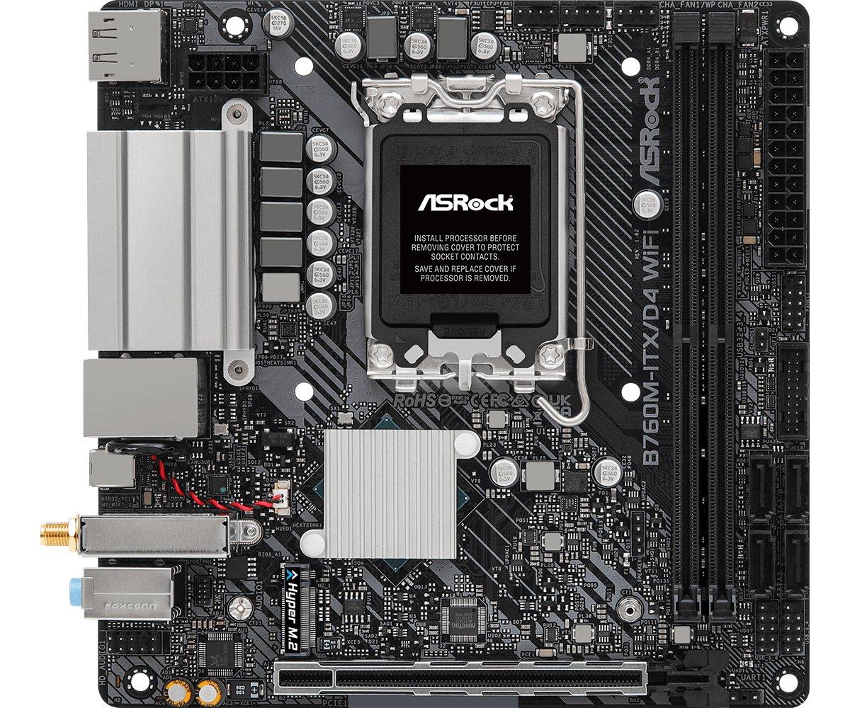 ASRock  B760M-ITX/D4 WiFi Intel B760 LGA 1700 mini ITX 